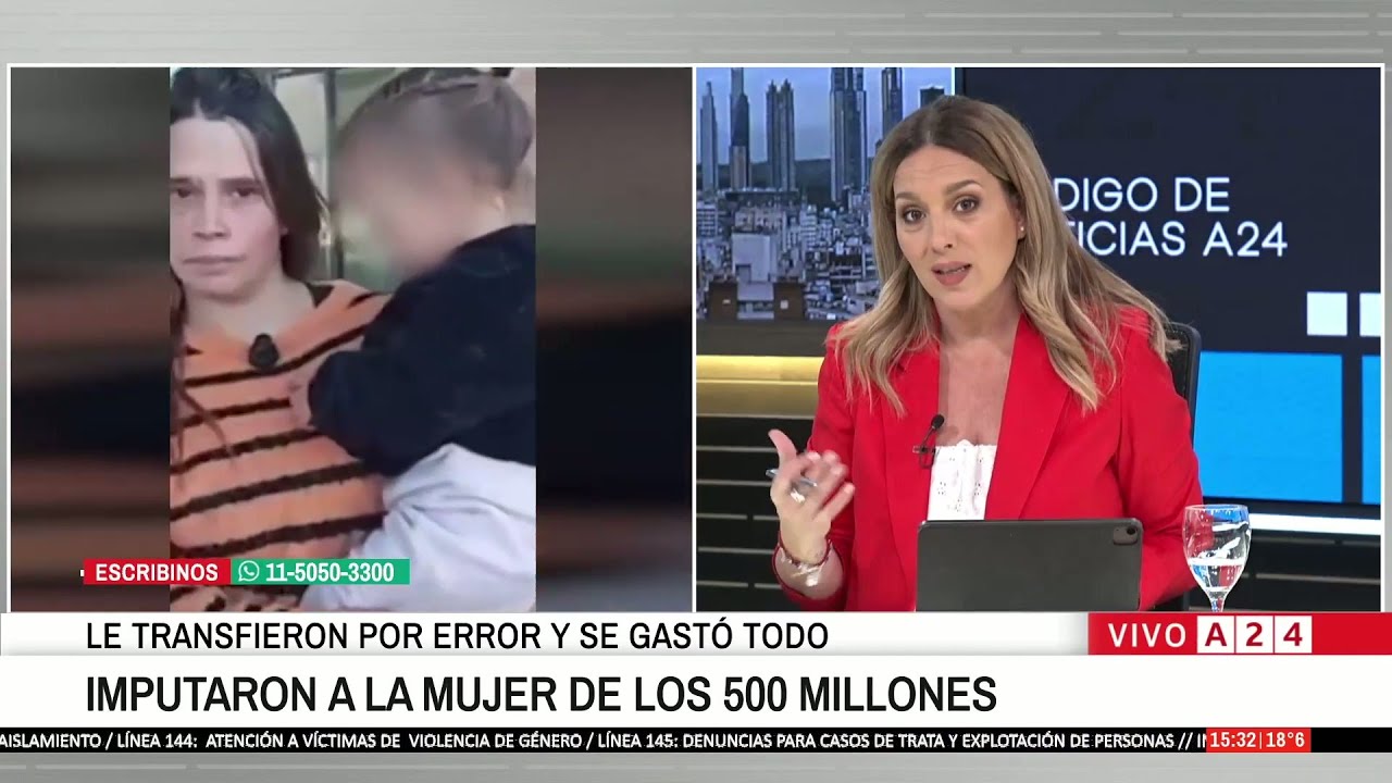 📢 IMPUTARON A LA MUJER QUE GAST&Oacute; $500 MILLONES QUE LE TRANSFIRIERON POR ERROR