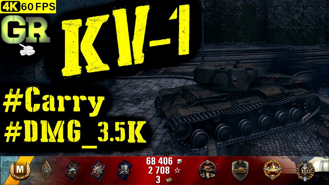 World of Tanks KV-1 Replay - 6 Kills 3.5K DMG(Patch 1.4.1)