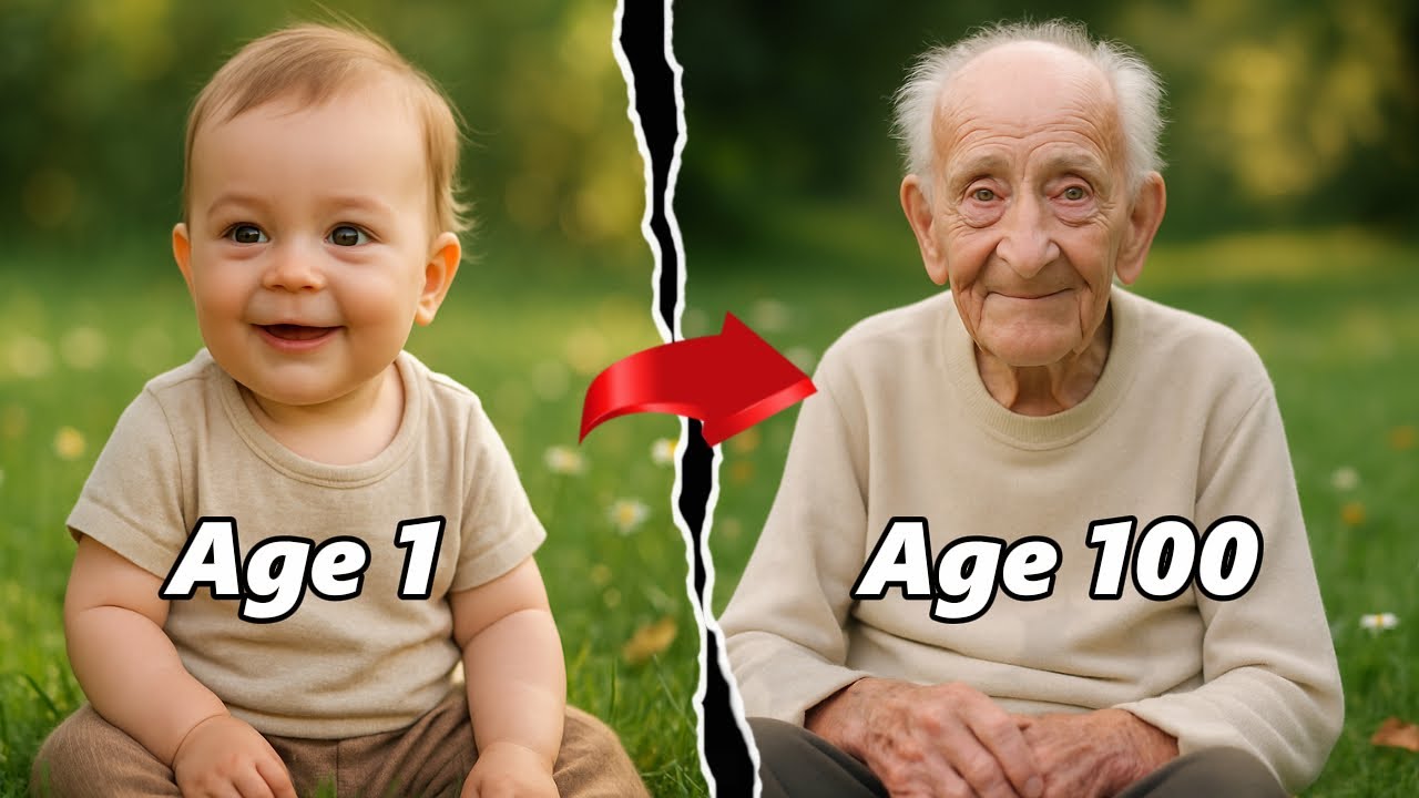 Time Lapse Evolution:  From Childhood to Old Age (1&ndash;100 Years in 2 Minutes) | AI & Evolution