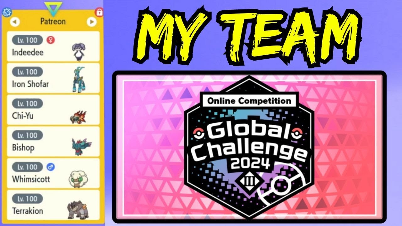 My Global Challenge 3 Team! Pokemon VGC 2024 Scarlet and Violet Reg F Ranked Competitive Battles