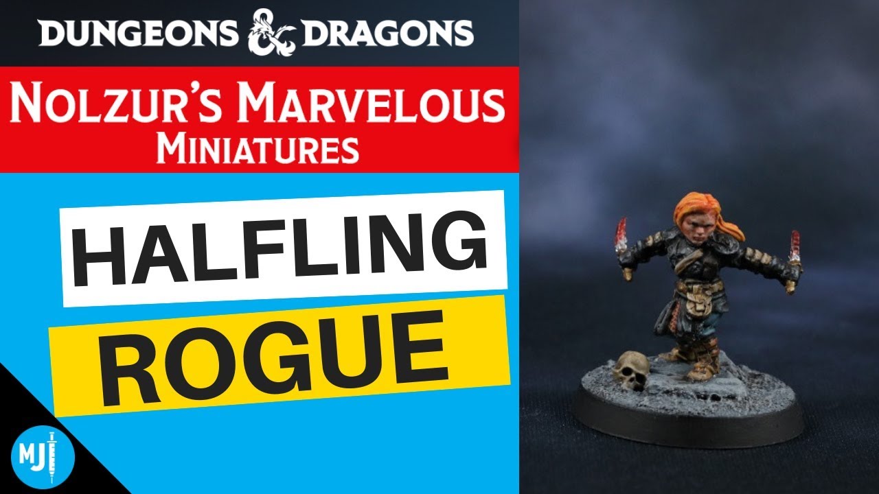 How To Paint A Nolzur's Marvelous Miniatures Dungeons & Dragons Halfling Rogue