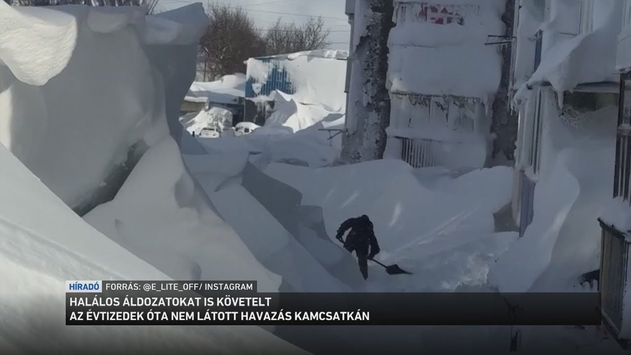 Halálos áldozatokat követelt az évtizedek óta nem látott havazás Kamcsatkán