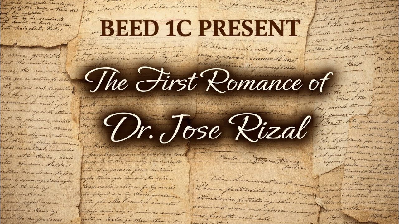 The First Romance of Dr. Jose Rizal (the reenactment)