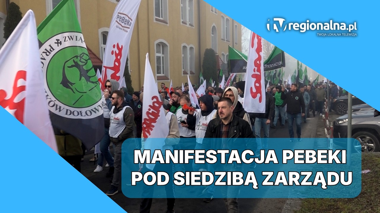 Lubin. Górnicy z PeBeKi wyszli na ulice