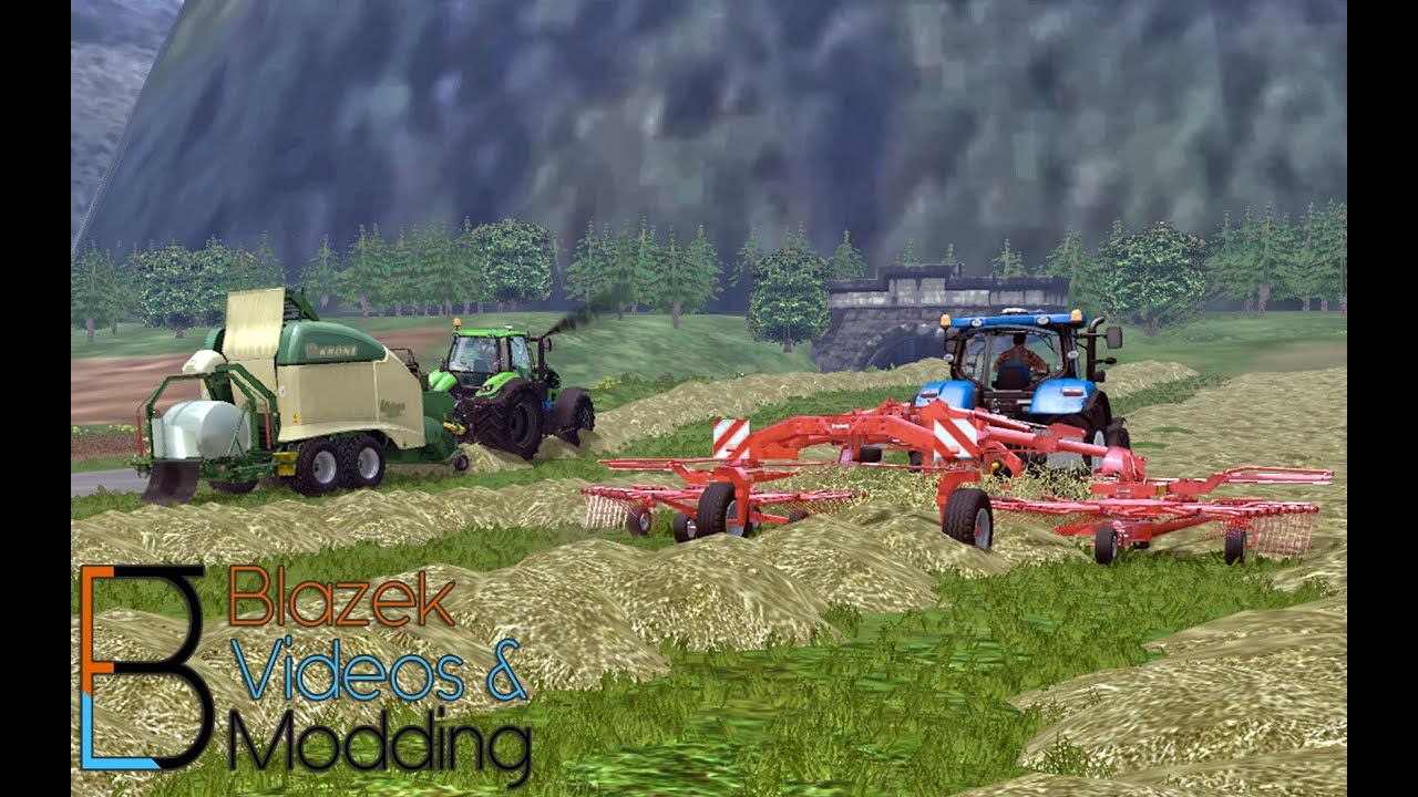 Baling bales in UTH v5 map [ South-east Slovenia - dolenjska ]