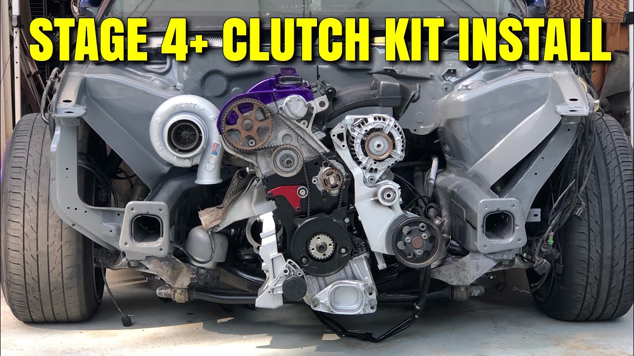 How To Install A Clutch/Flywheel Kit On A Audi A4 and Finally Dropping The Motor In | Part 5