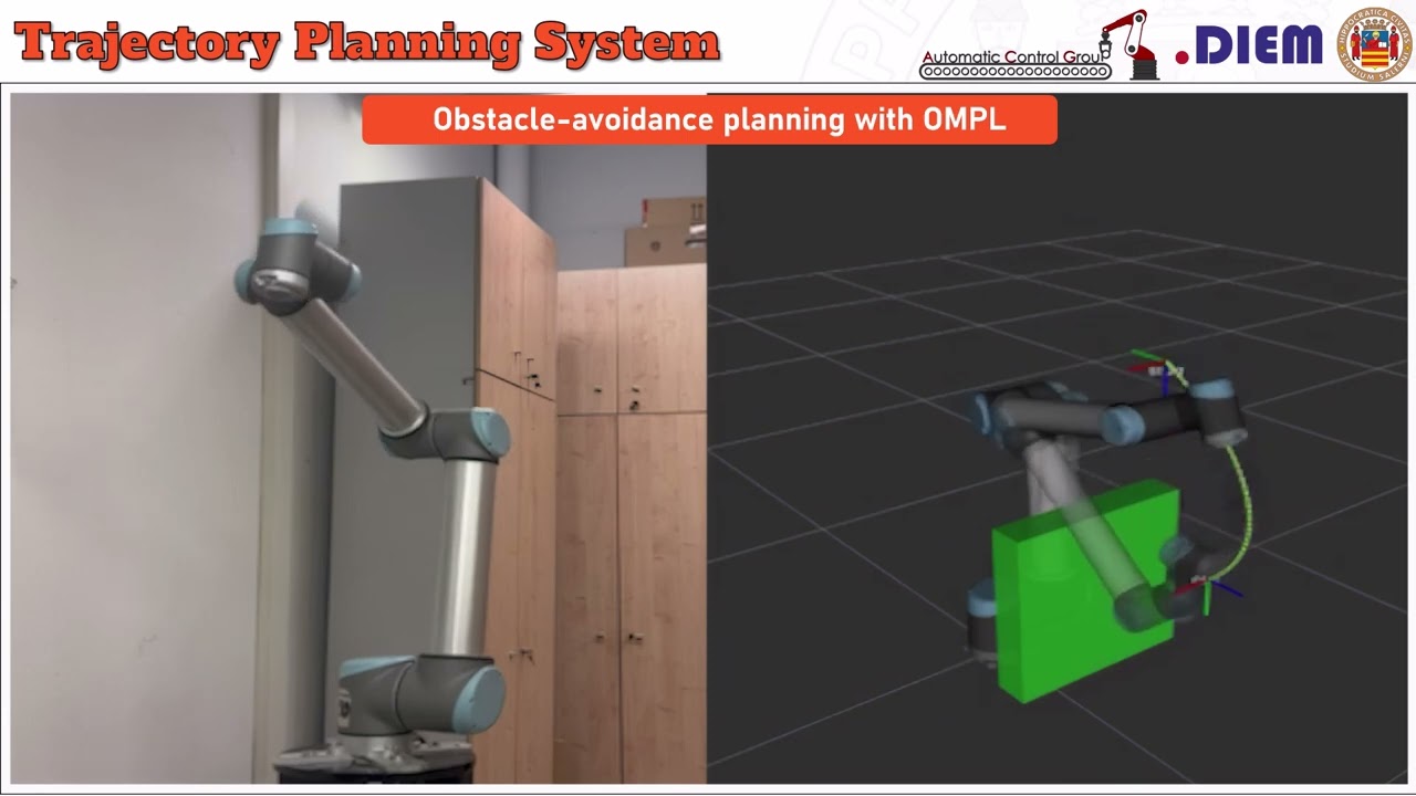 Planning, motion control and simulation of UR10 in ROS2