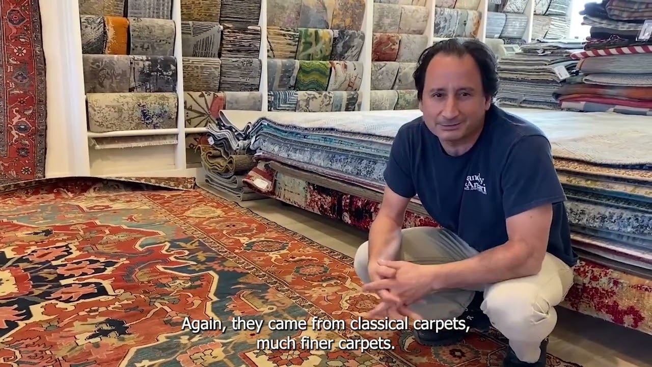 Antique Serapi Rug Highlight
