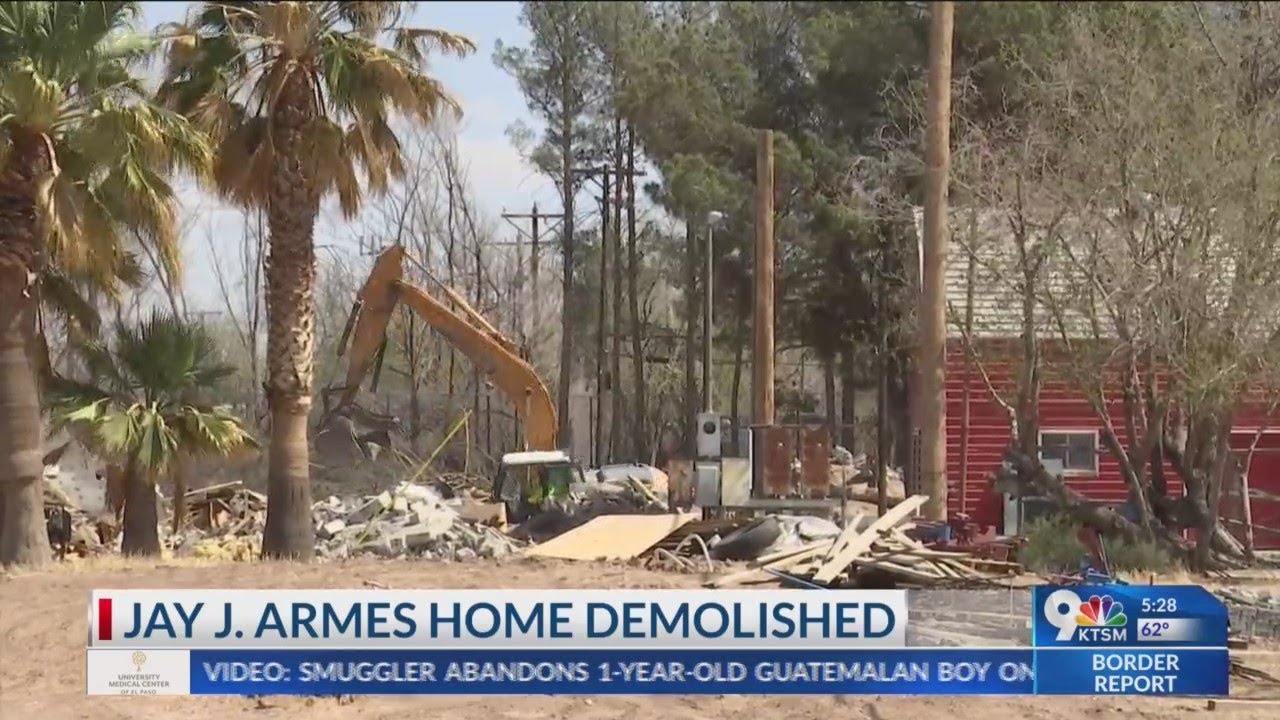 Jay J. Armes home demolished.