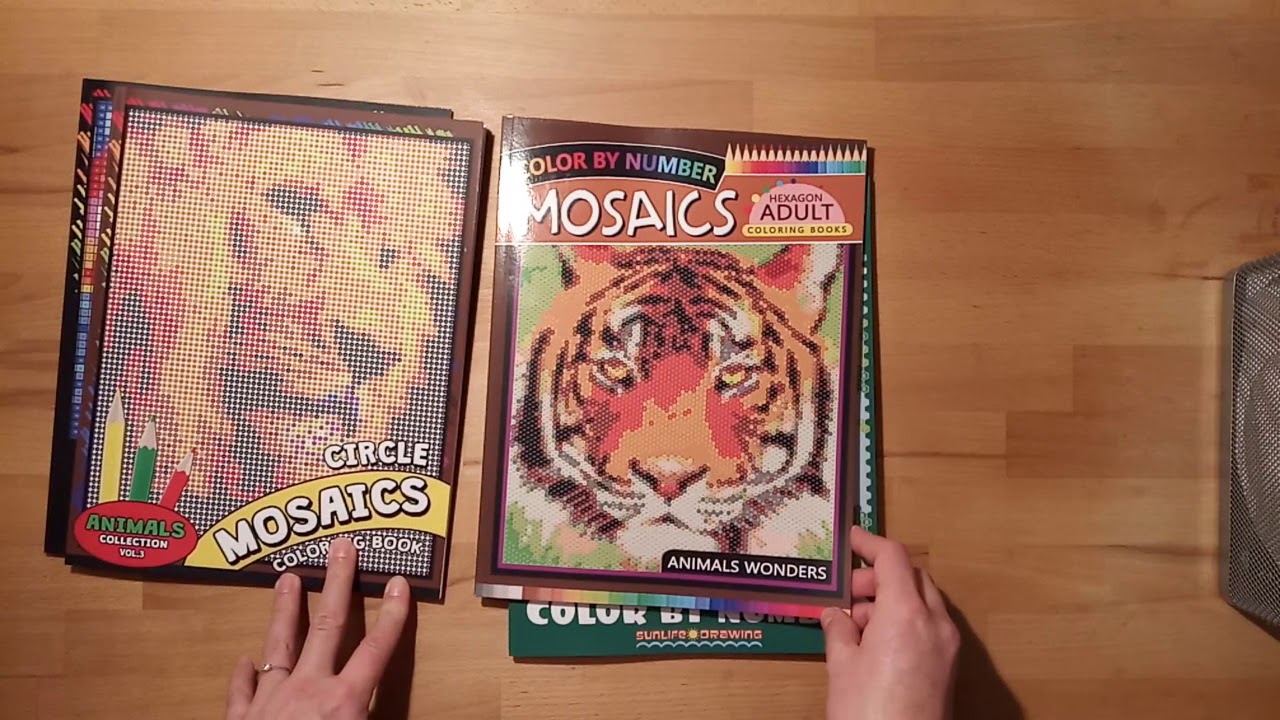 Listování omalovánkami - vybarvování podle čísel (Color by number - Flip through)