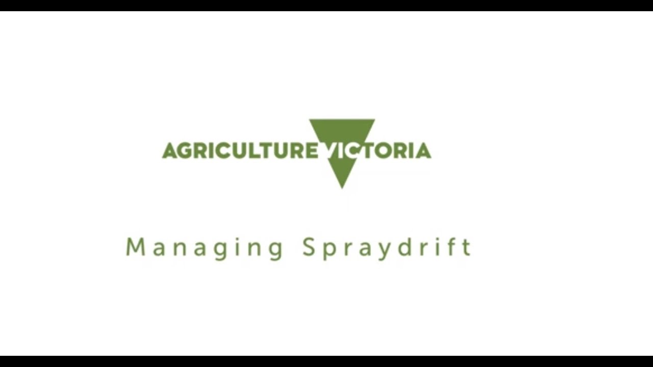 Managing spray drift