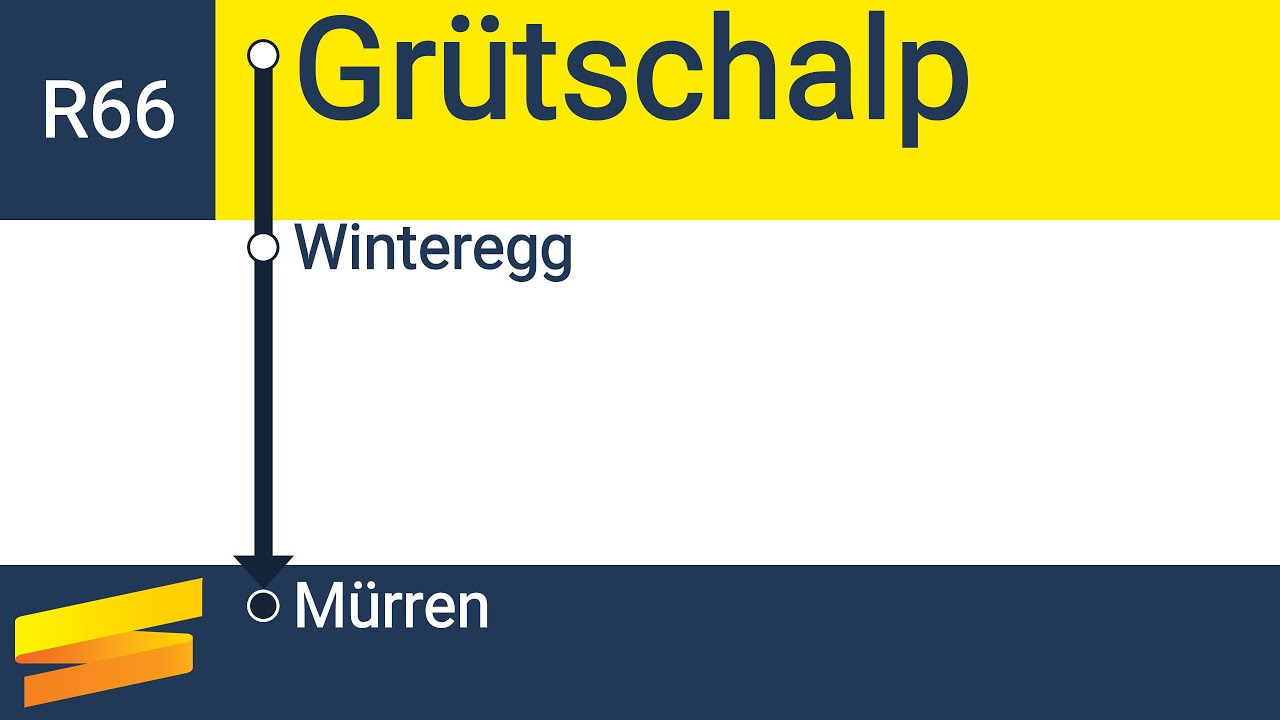BLM Ansagen » R66 Grütschalp — Mürren | Jungrau Bahnen | SLBahnen