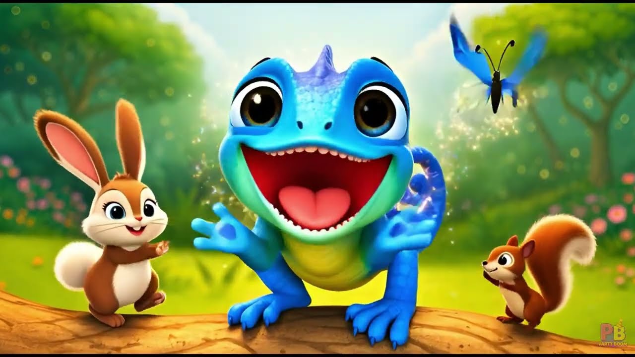 🦎 El Camaleón Juguetón – Canción Infantil  | Música para Niños  | Party Boom🎈