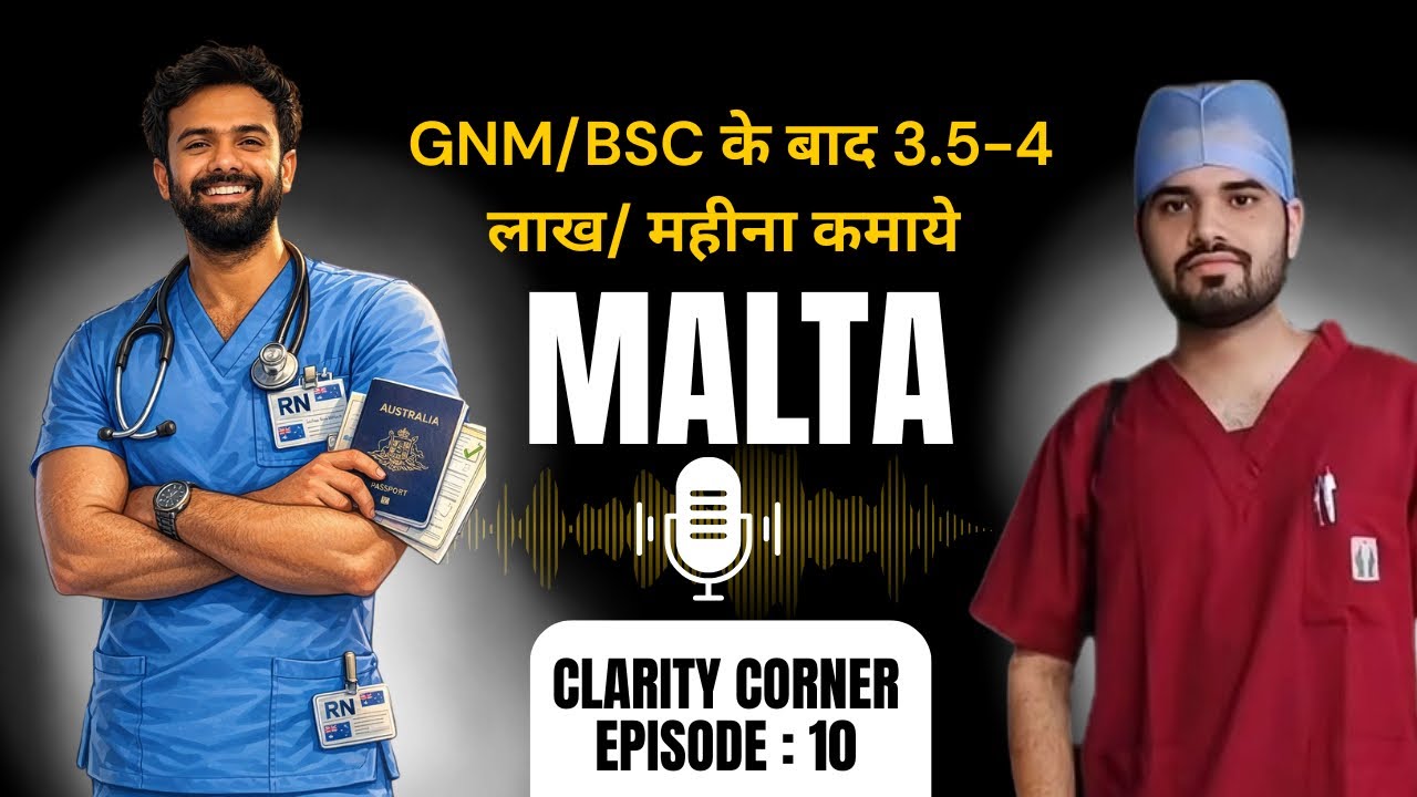 Ep -10 |Clarity corner with Gaurav Sejwal |Malta Nurse Recruitment|Eligibility, Process and Salary 