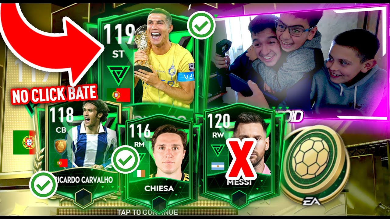 😱 MIS HERMANITOS SE PASAN EL FIFA MOBILE ! EL MEJOR PACK OPENING ! CRISTIANO RONALDO ! FC Mobile !