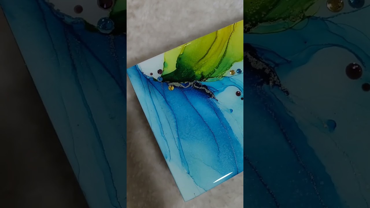 Multipurpose Box | DIY | Alcohol Ink Artwork
