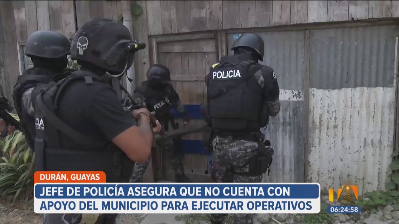 Polémica en Durán por falta de coordinación entre la Policía y el Municipio para frenar la violencia