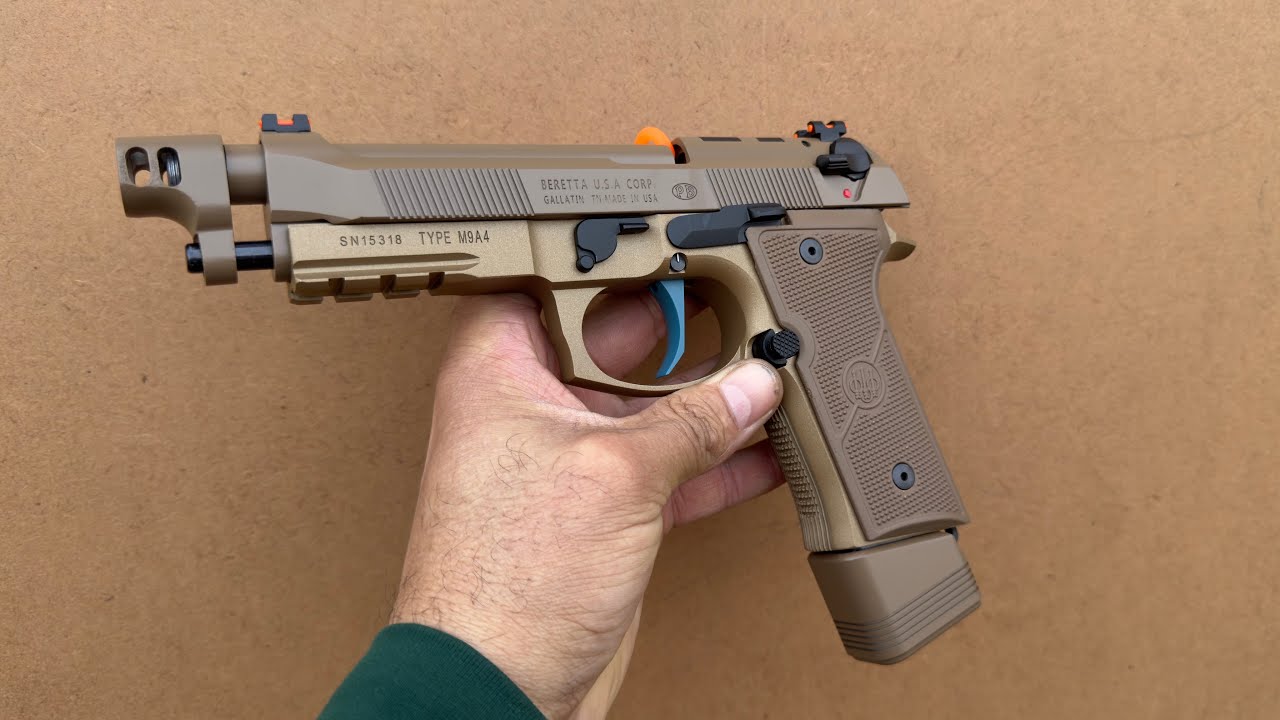 Beretta M9A4 Full Detail Review | Trigger, Magazine, Compensator | S9X 