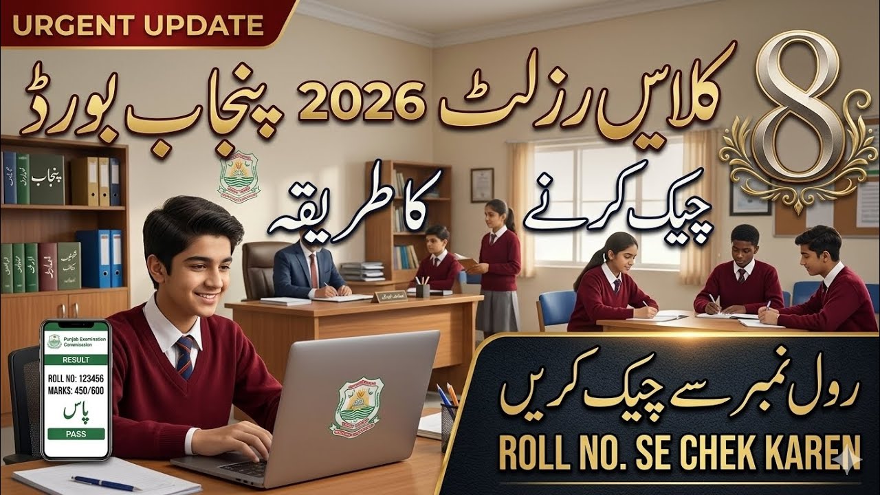 PECTAA 8th class Result 2026 | Check by Roll Number | Full Method Explained
