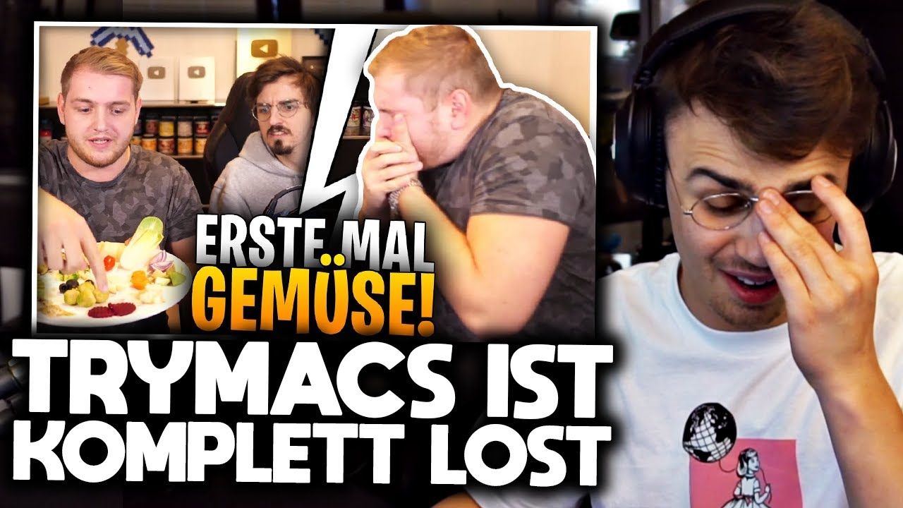 TRYMACS isst zum ERSTEN MAL GEMÜSE?! 🤢😱 WTF? | Papaplatte Highlights