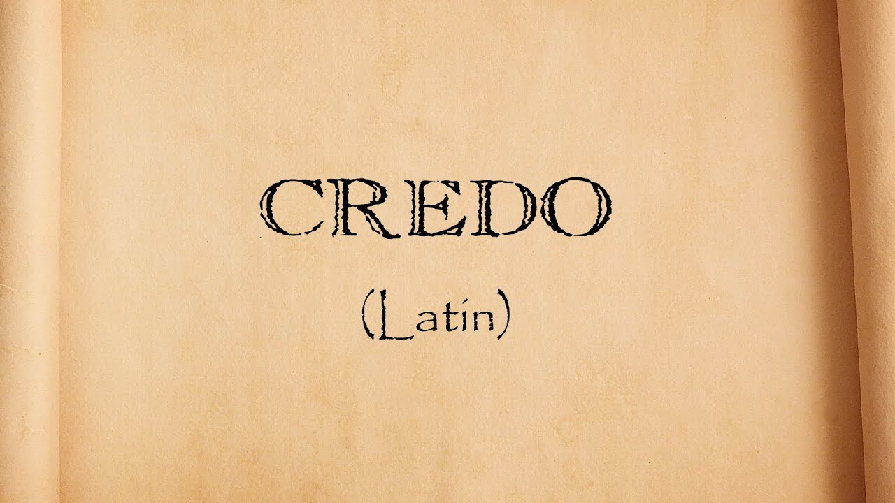 Creio em Deus pai em Latim - Credo