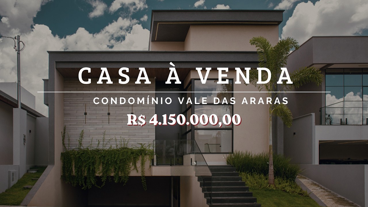 CASA À VENDA NO CONDOMÍNIO VALE DAS ARARAS RIO VERDE - GOIÁS