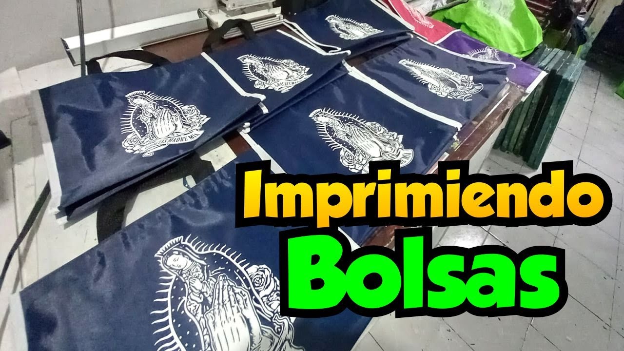 Como es la Impresion en Bolsas Mandaderas a una Tinta // Grafisimo Serigrafia