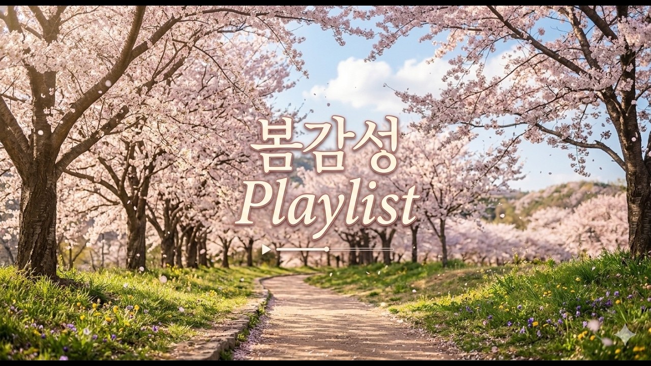 🌸 봄감성 Playlist #까페음악  #봄노래 #springmusic #벚꽃감성 #Cherry Blossom #봄감성 #live #healing #pop #relax #봄놀이