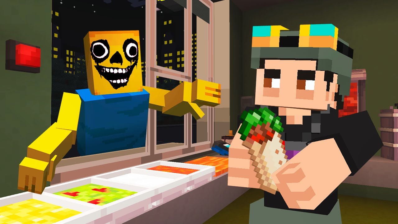 Hice SCARY SHAWARMA en Minecraft