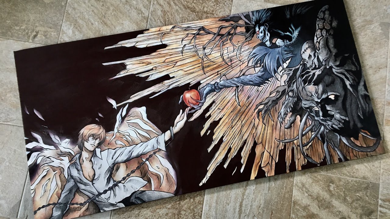 Painting Light and Ryuk | DEATH NOTE