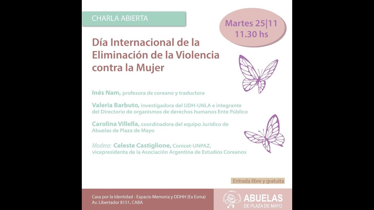 Charla Abierta en el Día Internacional de la Eliminación de la Violencia contra la Mujer