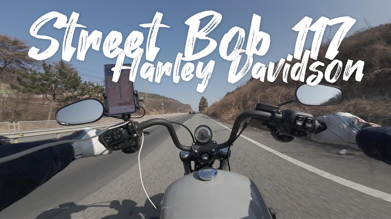 [4k] 할리데이비슨 스트리트밥117(Harley Davidson, Streetbob117  / 울산 / 주유소 가는 길