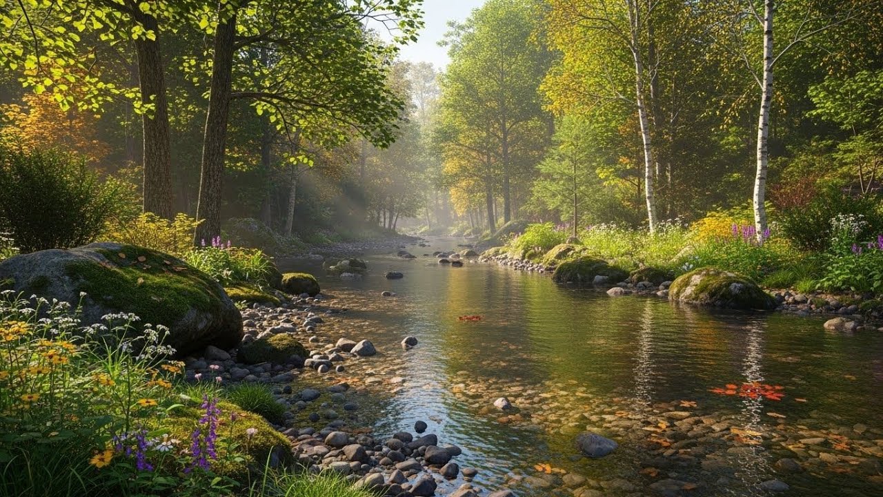 River Soundscape 🌿 Peaceful Water Ambience for Meditation, Study, and Relaxation #447