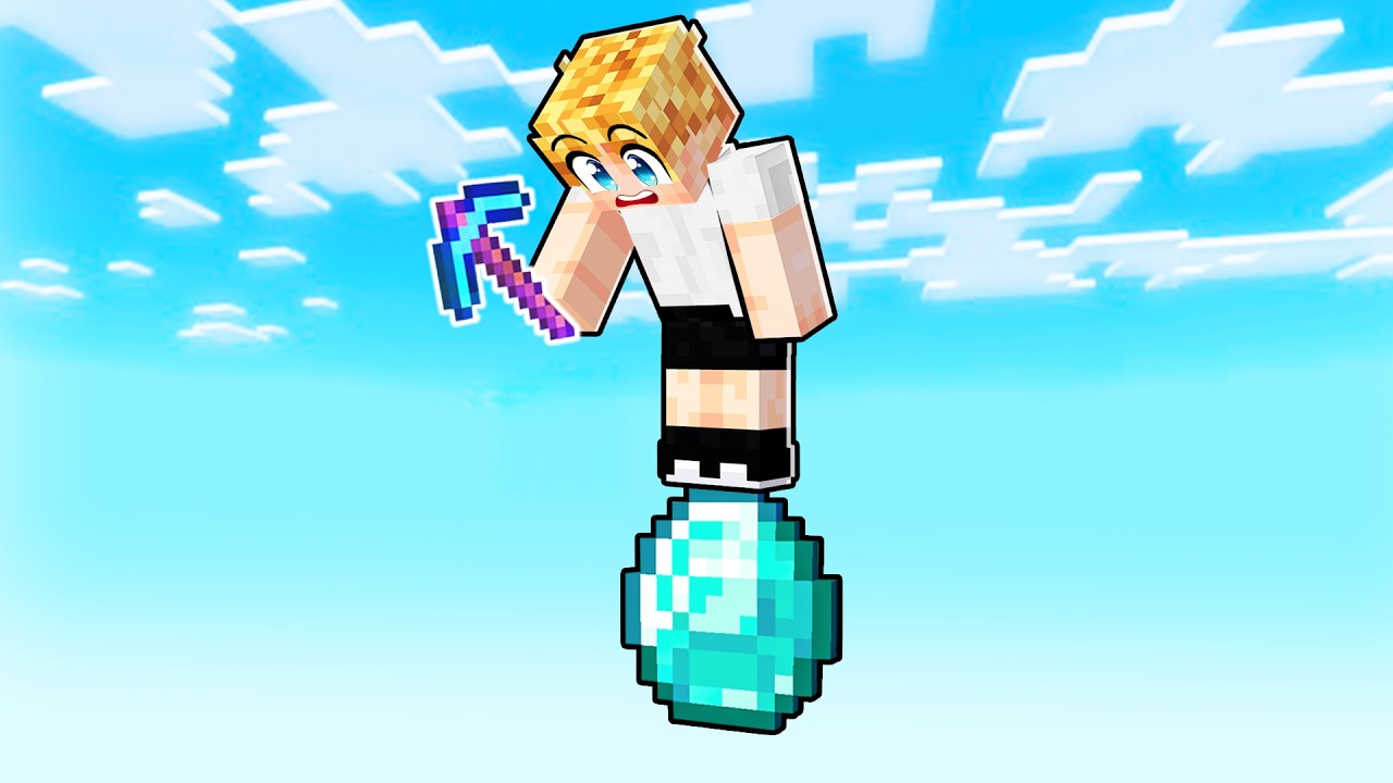 Minecraft但是！一格鑽石生存！？全部都是鑽石我要如何活下去😭