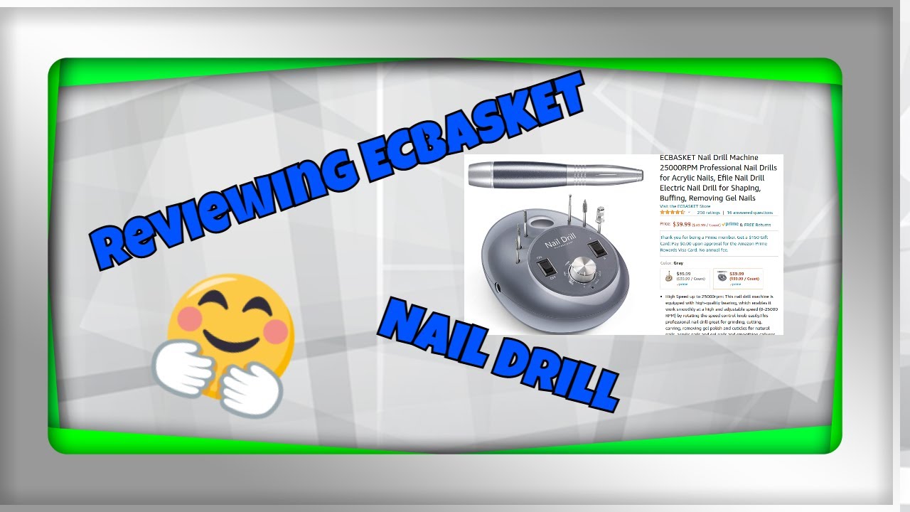 Review ECBASKET Nail Drill/Nail trainer Hand Review/Easy Nailart..TheNailJunkie 