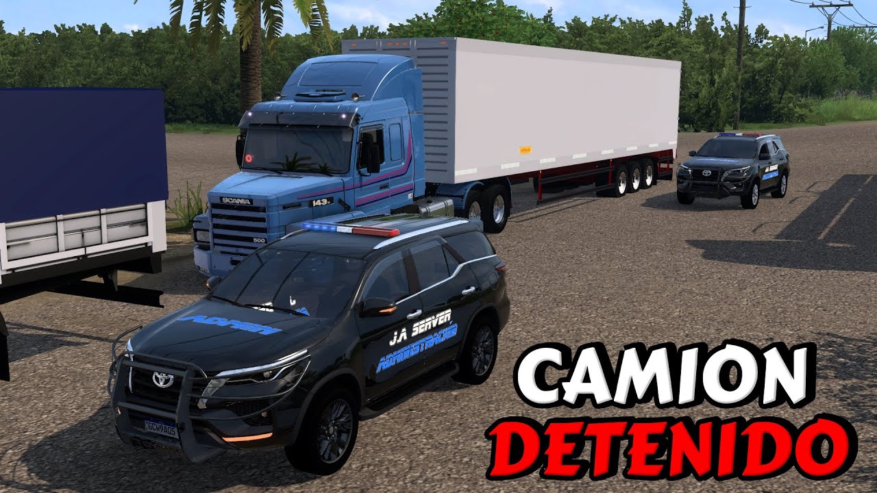 CAMION DETENIDO POR FALTA DE PAPELES! + MULTAMOS VARIOS CAMIONES - SV128 PLAYER - ETS2 1.53 MODS