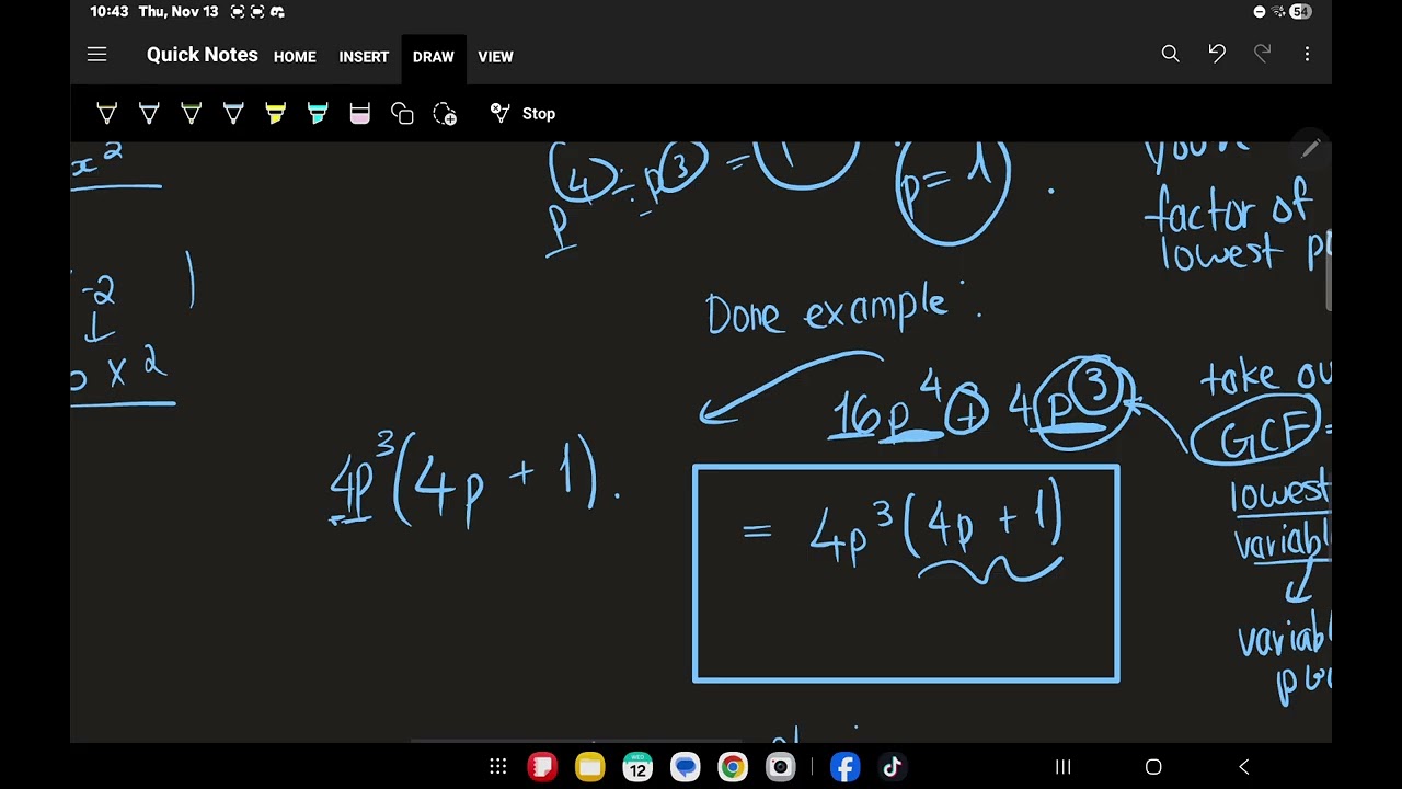Grade 9 Math | Unit 2: Lesson 4 - Common Factoring