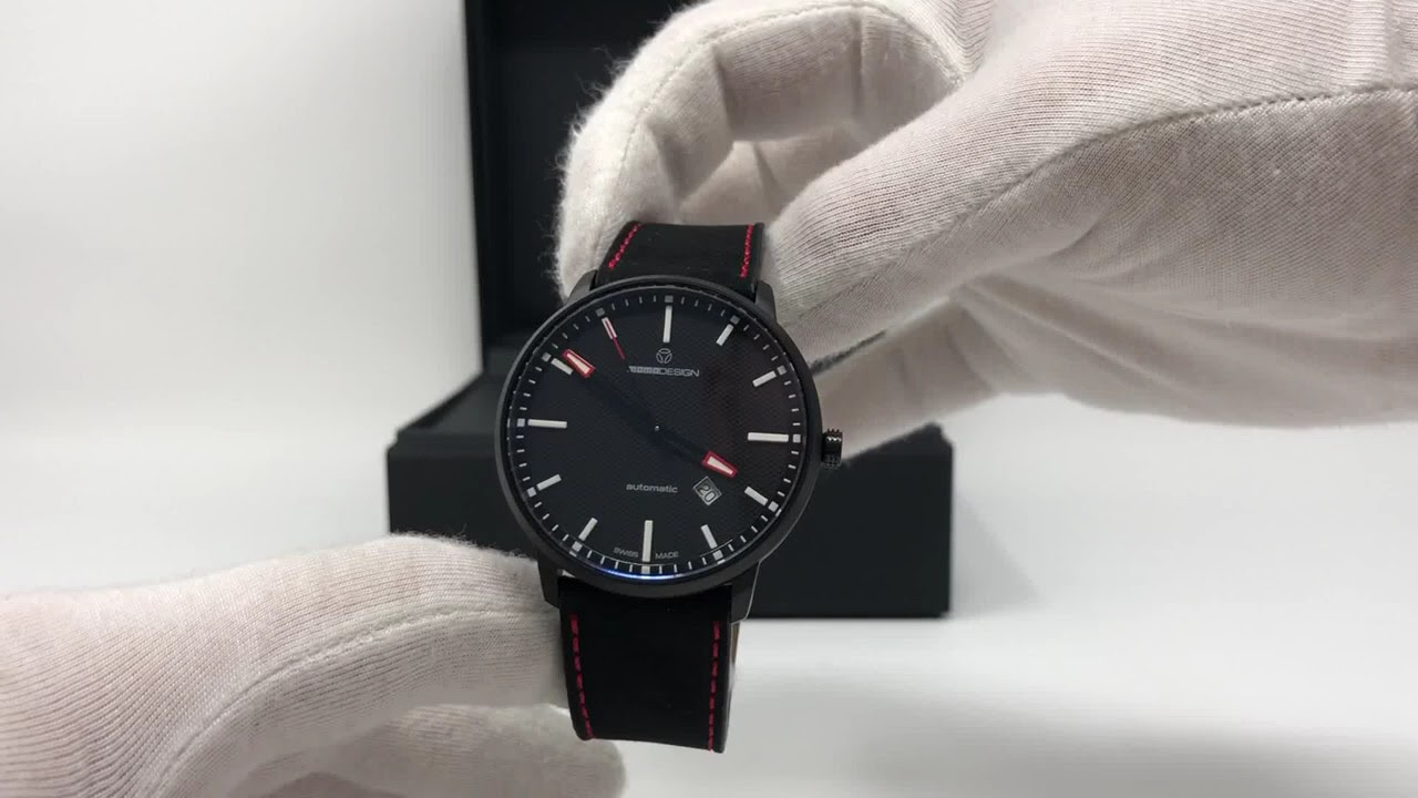 MOMODESIGN Automatic Watch Essenziale Red Tone Black PVD MD6004BK-12