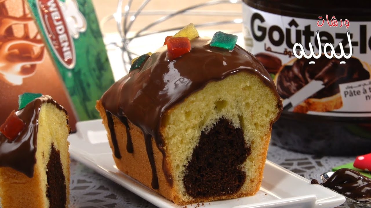 كيك بقلب الشكولاطة 🍫😲 خفيف و بنين،توجدوه لقهيوة العصر ☕