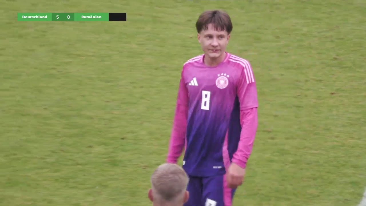 Niko Ilicevic scored 3! times for Germany U16 🔥 | all actions vs. Romania U16
