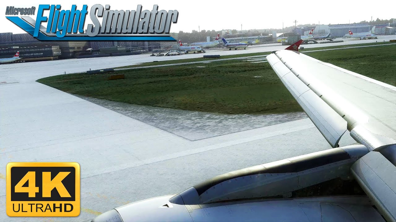 (4K) Microsoft Flight Simulator 2020 *ULTRA GRAPHICS* A320 Landing At Zurich Airport