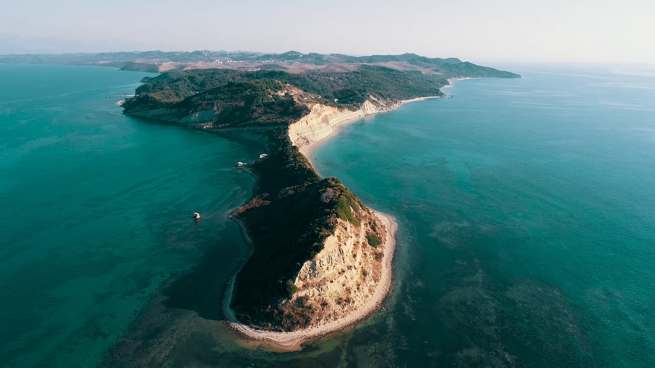 ALBANIA: Cape of Rodon from Drone [4k]