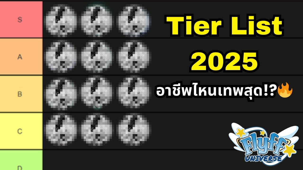 [TH] Flyff Universe - Tier List 2025 | อาชีพไหนเทพสุด!? 🔥