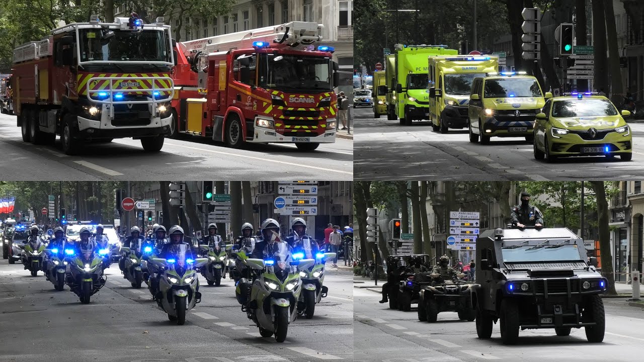 Défilé militaire du 14 juillet 2023 dans les rues de Lille, France