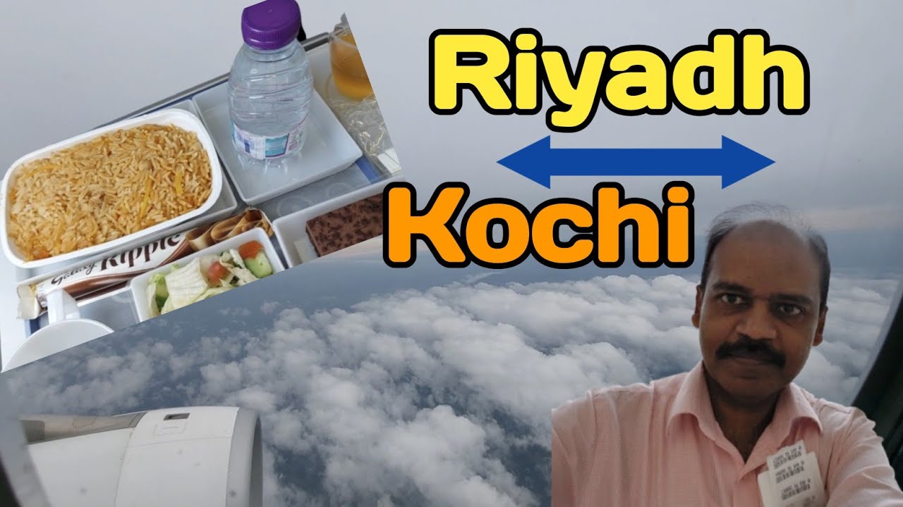 Beautiful Sky View 💙 | Riyadh to Kochi Saudi Airlines | Flight Travel ✈️ | @JebaTravelVideos