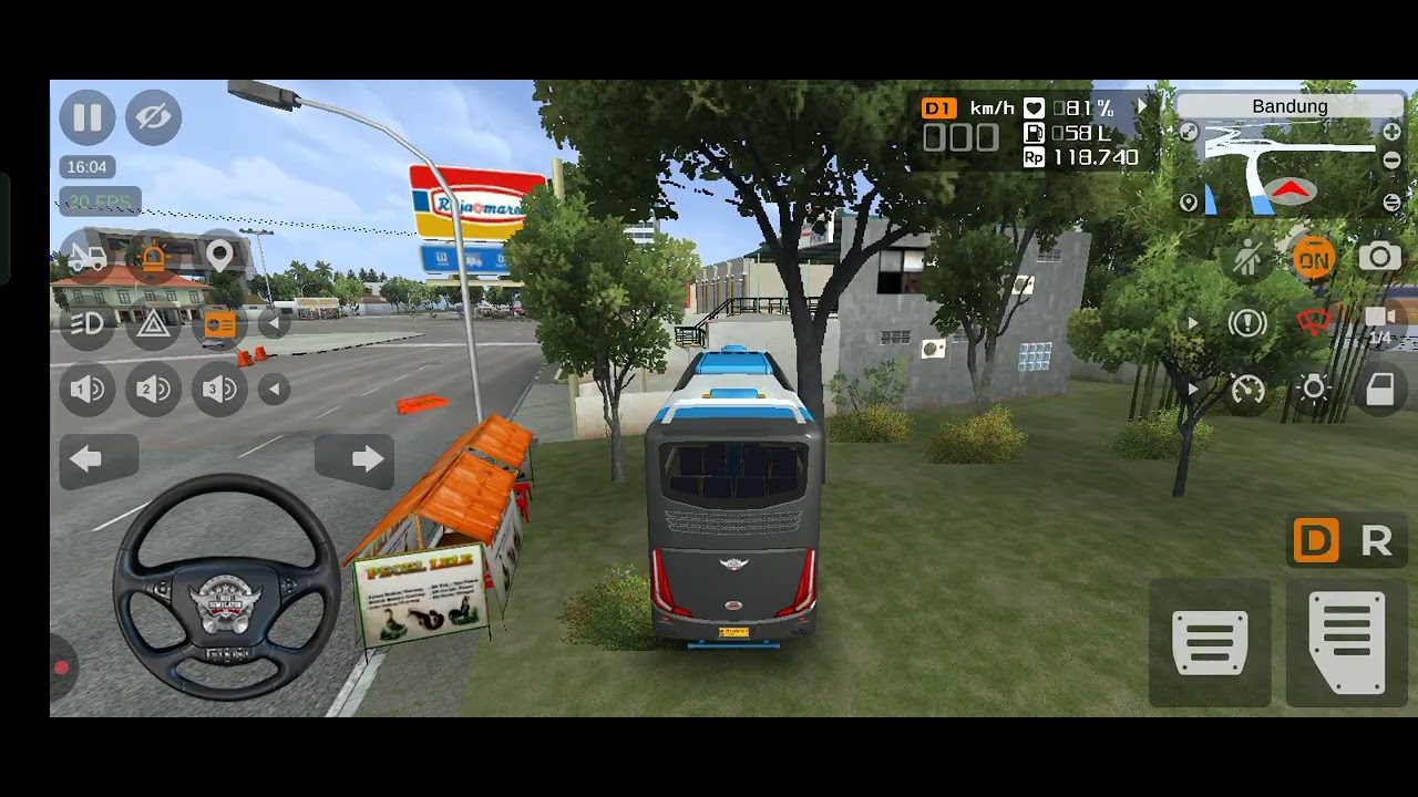 Bus simulator gameplay 