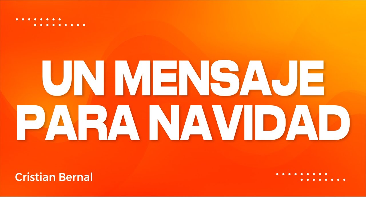 UN MENSAJE PARA NAVIDAD | Isaías 7:14