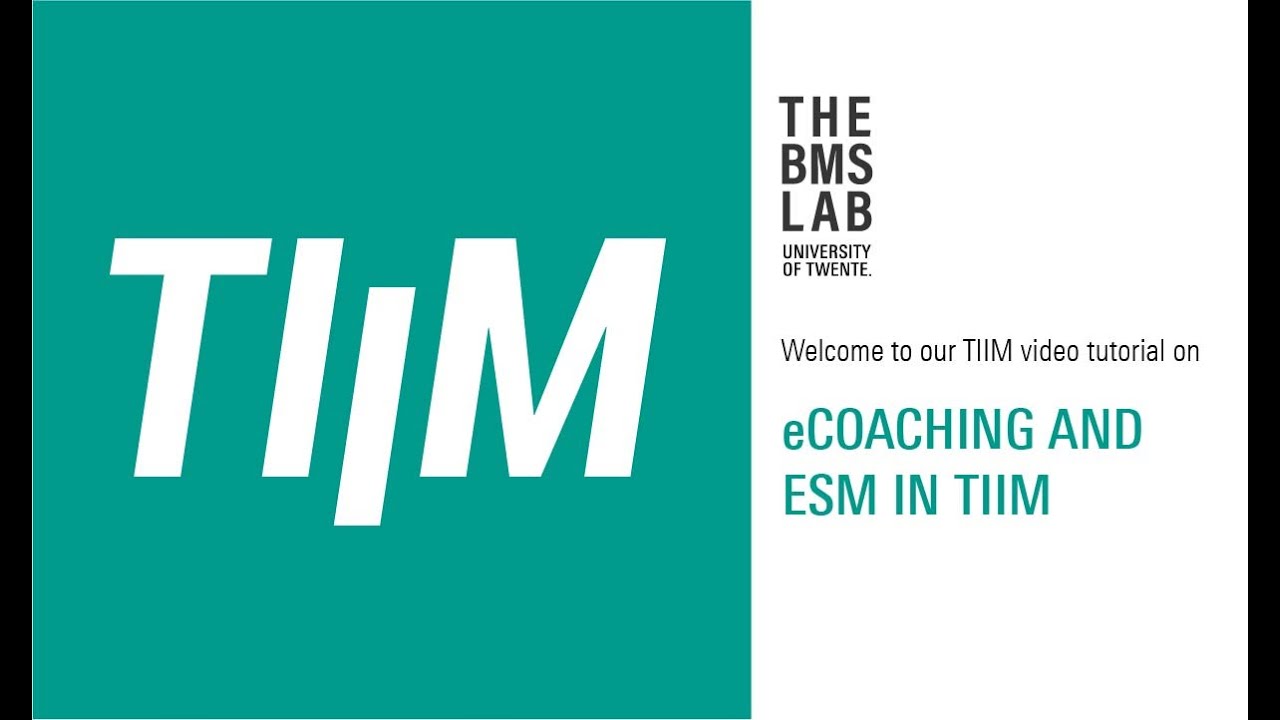 eCoaching and ESM in TIIM