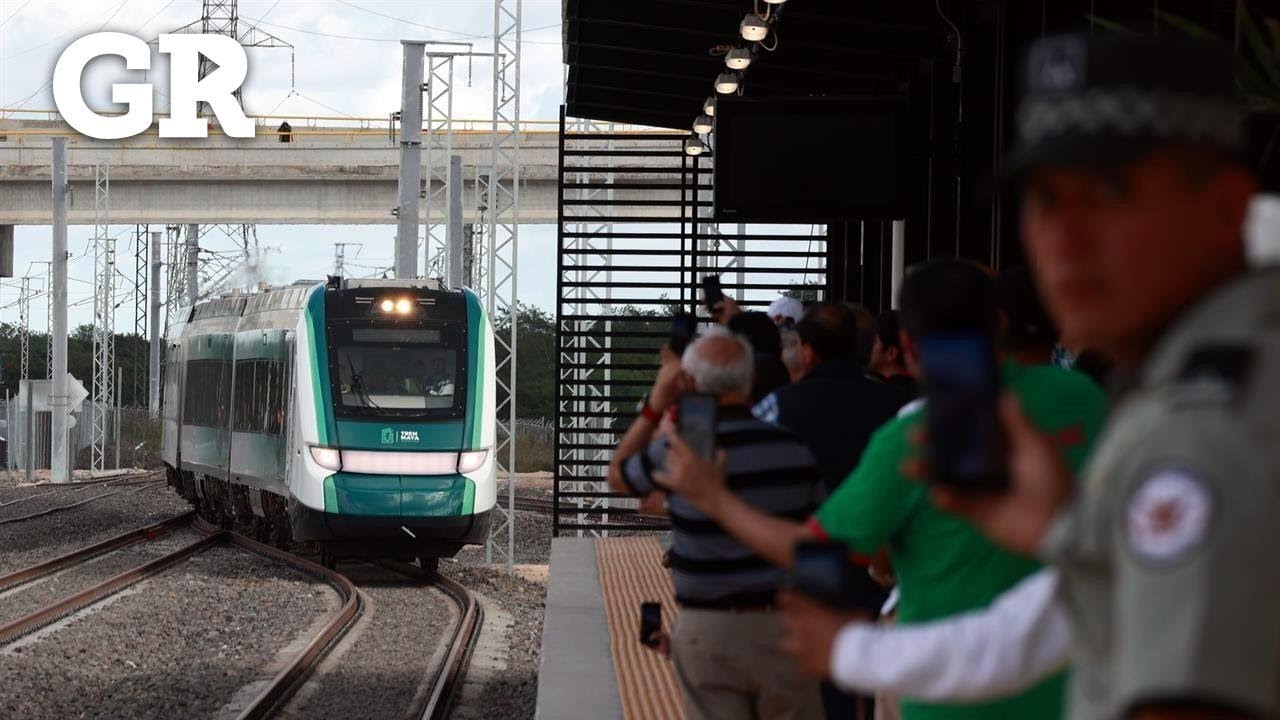 Estrenan pasajeros Tren Maya entre júbilo y retrasos