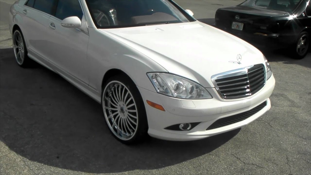 DUBSandTIRES.com 2009 Mercedes S550 Review 22 inch White Asanti  AF122 Wheels Asanti Forgiato